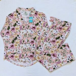 Posh Peanut Luxe Pajamas Set Margot Floral Long Sleeve Bamboo Women 2XL NWT